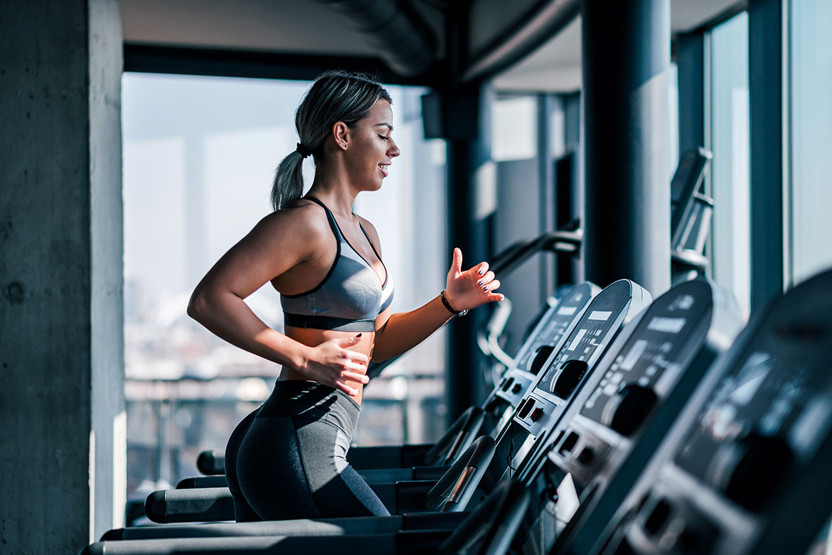 The most active time on a treadmill